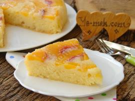 Şeftalili Alt Üst Kek