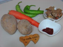 Kıymalı Havuçlu Patates Yemeği