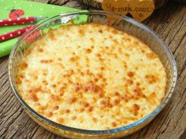 Fırında Kaşarlı Karnabahar Ezmesi