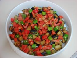 Fırında Bezelyeli Patlıcan Kebabı