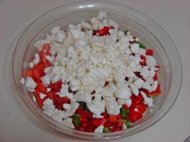 Kahvaltılık Domatesli Peynirli Ekmek Dilimleri