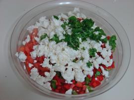 Kahvaltılık Domatesli Peynirli Ekmek Dilimleri