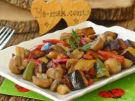 Patlıcanlı Mantar Sote