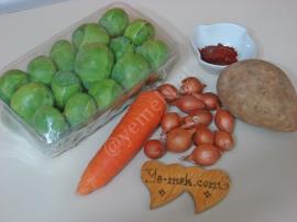 Patatesli Havuçlu Brüksel Lahanası Yemeği