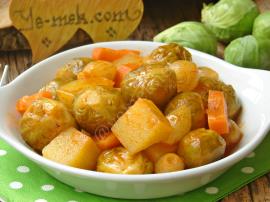 Patatesli Havuçlu Brüksel Lahanası Yemeği