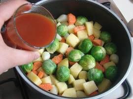 Patatesli Havuçlu Brüksel Lahanası Yemeği