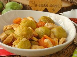 Tavuklu Brüksel Lahanası Yemeği