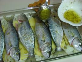 Fırında Patatesli Çinekop Buğulama