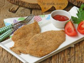 Fırında Tavuk Şinitzel