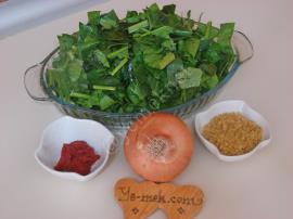 Bulgurlu Ispanak Yemeği