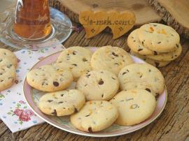 Damla Çikolatalı Portakallı Kurabiye