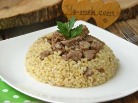 Kavurmalı Bulgur Pilavı