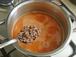 Kıymalı Bulgur Çorbası