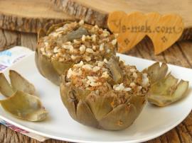 Yapraklı Taze Enginar Dolması