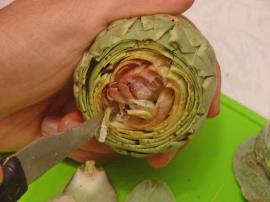 Yapraklı Taze Enginar Dolması