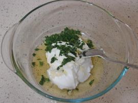 Labne Peynirli Köz Patlıcan Salatası