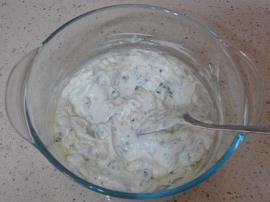 Labne Peynirli Köz Patlıcan Salatası