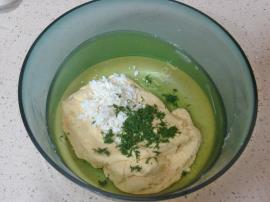 Peynirli Dereotlu Mısır Ekmeği