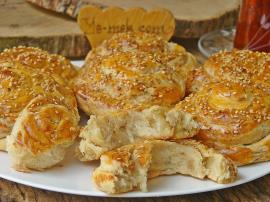 Tahinli Rulo Çörek