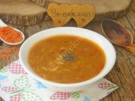 Arpa Şehriyeli Kırmızı Mercimek Çorbası