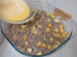 Fırında Kıymalı Yumurtalı Patates