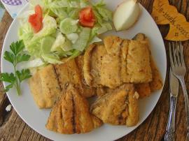 Tavada Mısır Unlu Palamut Kızartması