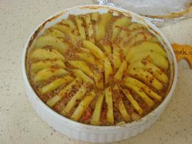 Fırında Kıymalı Patates Dizmesi