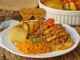 Fırında Kıymalı Patates Dizmesi