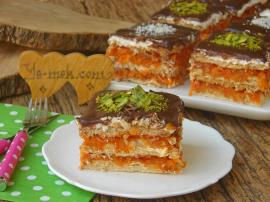 Havuçlu Bisküvili Yaş Pasta