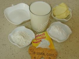 İçi muhallebili Kek