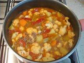 Kıymalı Patatesli Karnabahar Yemeği