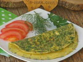 Maydanozlu Dereotlu Omlet