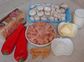 Fırında Etimekli Beşamel Soslu Tavuk