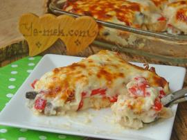 Fırında Etimekli Beşamel Soslu Tavuk