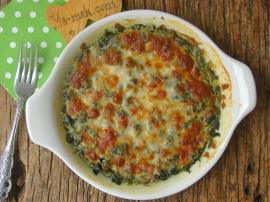 Fırında Kremalı Ispanak Graten