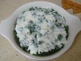 Fırında Kremalı Ispanak Graten