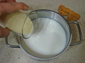 Pudingli Bisküvili İrmik Tatlısı