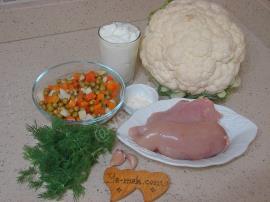 Tavuklu Karnabahar Salatası