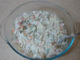 Tavuklu Karnabahar Salatası