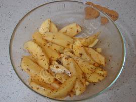 Fırında Galeta Unlu Çıtır Patates