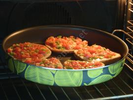 Fırında Kahvaltılık Ekmek Dilimleri