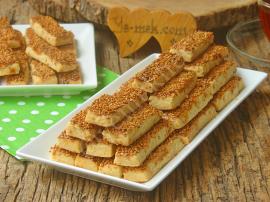 Susamlı Çubuk Kurabiye