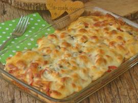 Fırında Ekmekli Tavuk Kebabı