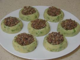 Yoğurtlu Kıymalı Patates Mantısı