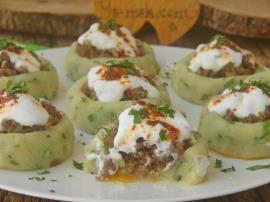 Yoğurtlu Kıymalı Patates Mantısı