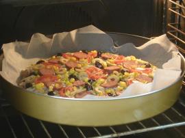 Fırında Bazlamadan Pizza