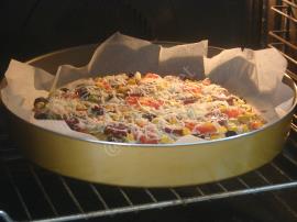 Fırında Bazlamadan Pizza