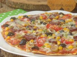 Fırında Bazlamadan Pizza