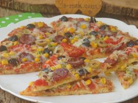 Fırında Bazlamadan Pizza