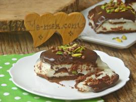 Çikolatalı Muhallebili Pasta